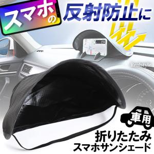 スマホホルダー サンシェード ヘルメットタイプ ブルー 青 バイク