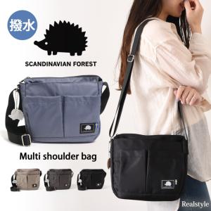 スカンジナビアンフォレスト SCANDINAVIANFOREST ショルダーバッグ レディース メンズ 斜めがけ 軽い 小さめ 多収納 スクエア 撥水 おしゃれ ハリネズミ