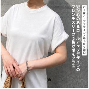 ワンピース 夏 半袖 ロング 綿混 レディース...の詳細画像2