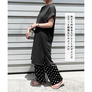 ワンピース 夏 半袖 ロング 綿混 レディース...の詳細画像5