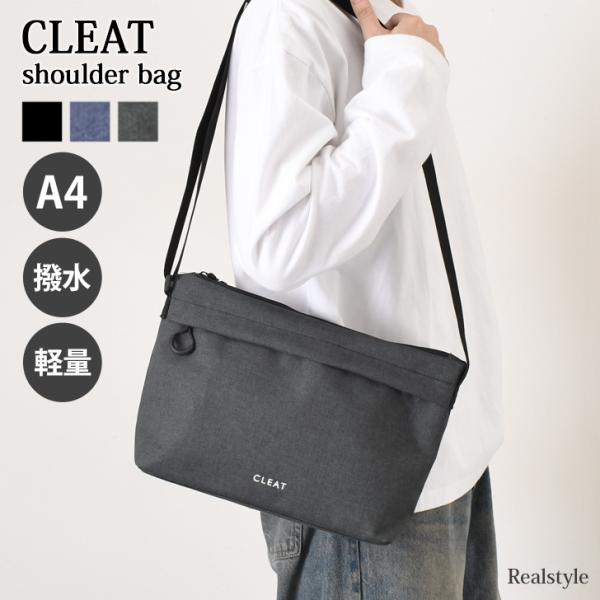 ショルダーバッグ メンズ 大きめ a4 大容量 軽い 軽量 斜めがけ 肩掛け マチ広 撥水 CLEA...