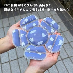 ヘッドクール 帽子用 冷却シート クールパッド...の詳細画像3