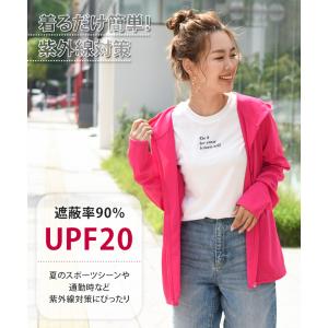 パーカー UVカット メンズ レディース 吸汗...の詳細画像2