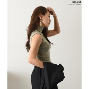 タートルネック レディース 綿100% 夏 薄...の詳細画像4