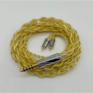 4.4mmリケーブル 4芯イヤホンアップグレードケーブル 2pin4.4mm金メッキケーブル BIGMANGO-HOTARU 2pin交換ケーブル