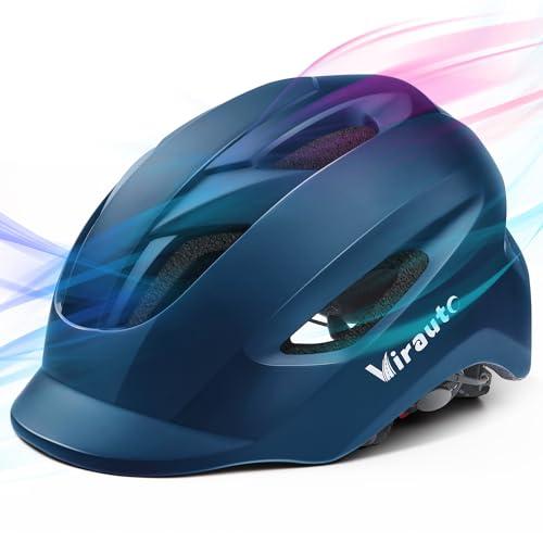Virauto 自転車 ヘルメット 大人用 LEDライト サイクルヘルメット 防虫ネット ロードバイ...