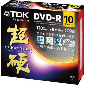 TDK 録画用DVD-R CPRM対応 16倍速対応 ホワイトワイドプリンタブル キズや指紋ヨゴレに強いスーパーハードコート・ディスク 「超｜rudan-store