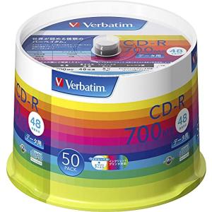 バーベイタムジャパン(Verbatim Japan) 1回記録用 CD-R 700MB 50枚 ホワイトプリンタブル 48倍速 SR80SP｜rudan-store