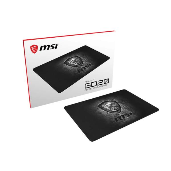 MSI Agility GD20 ゲーミングマウスパッド 320x220x5mm MS491 ブラッ...