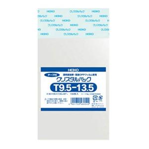 HEIKO OPP袋 クリスタルパック T-9.5-13.5 (テープ付き) 100枚/62-0994-65｜rudan-store