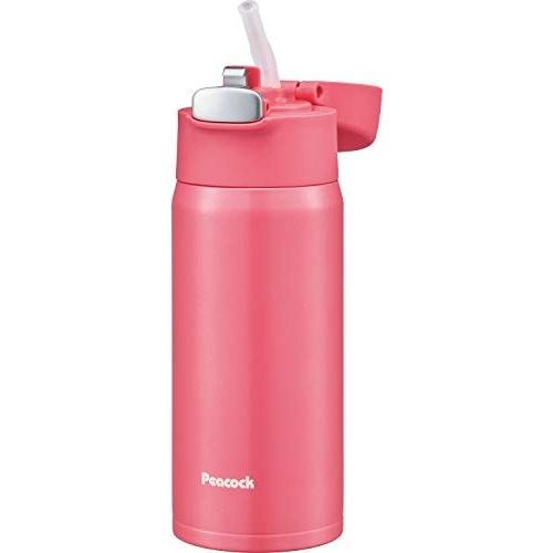 ピーコック 水筒 マグ ボトル ピンク 保温 保冷 0.4L ステンレス ボトル ストロータイプ A...