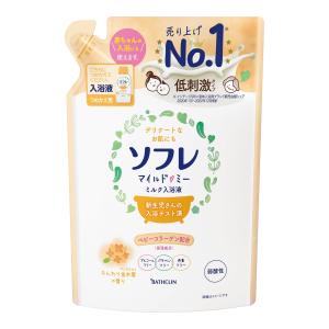 ソフレ マイルド・ミー ミルク入浴液 ふんわり金木犀の香り つめかえ用 600ml(約10回分) バスクリン 液体タイプ バスミルク｜rudan-store