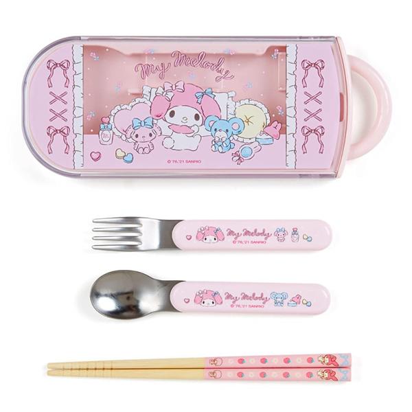 サンリオ(SANRIO) スプーン フォーク 箸 3点セット 子供用 食洗器・食器乾燥機対応 名前シ...