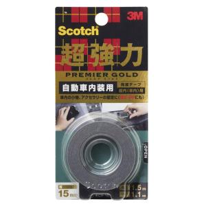 3M スコッチ 超強力両面テープ プレミアゴールド 自動車内装用 15mm×1.5m KCR-15｜rudan-store