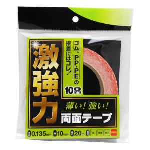 WAKI 激強力両面テープ ゴム・PP用 薄さ0.135X幅10mmX長さ20m WDC-001｜rudan-store