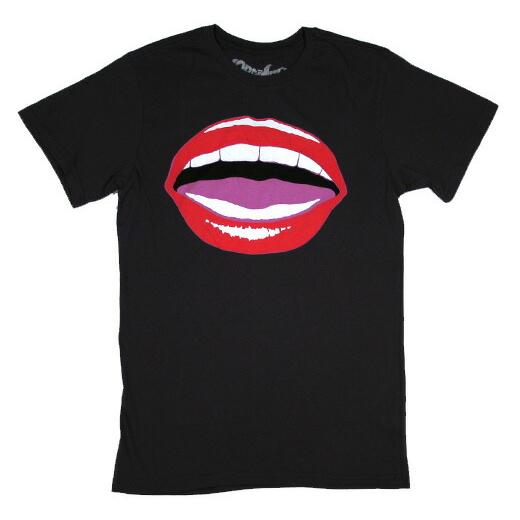 [Worn Free] John Lennon / Mouth Tee (Black)
