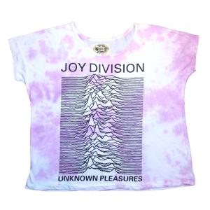 [Worn By] Joy Division / Unknown Pleasures Drape Tee (Purple Dip Dye) (Womens) - ジョイ・ディヴィジョン Tシャツ｜rudie