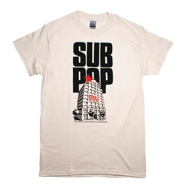 Sub Pop Records / Old Building Tee (Vintage White)