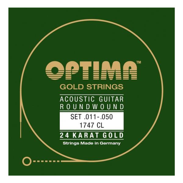 [OPTIMA] 24K Gold Strings [1747.CL] (.011-.050)