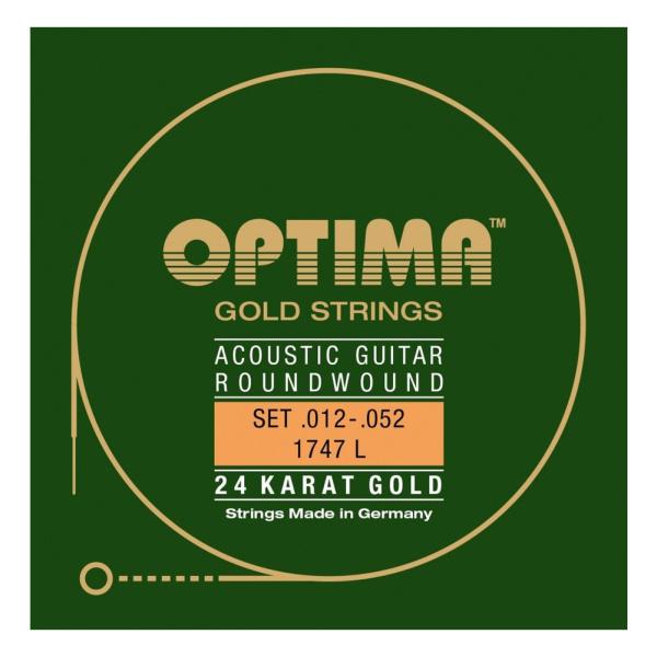 [OPTIMA] 24K Gold Strings [1747.L] (.012-.052)