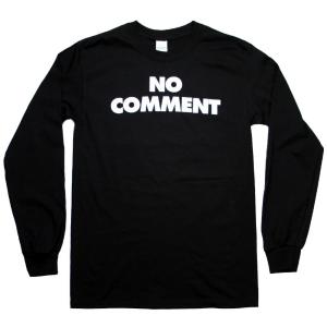 Sub Pop Records / NO COMMENT Long Sleeve Tee (Black)｜rudie