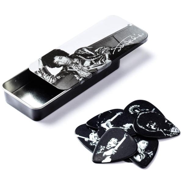 [Jim Dunlop] Jimi Hendrix Pick Tin (Silver Portrai...