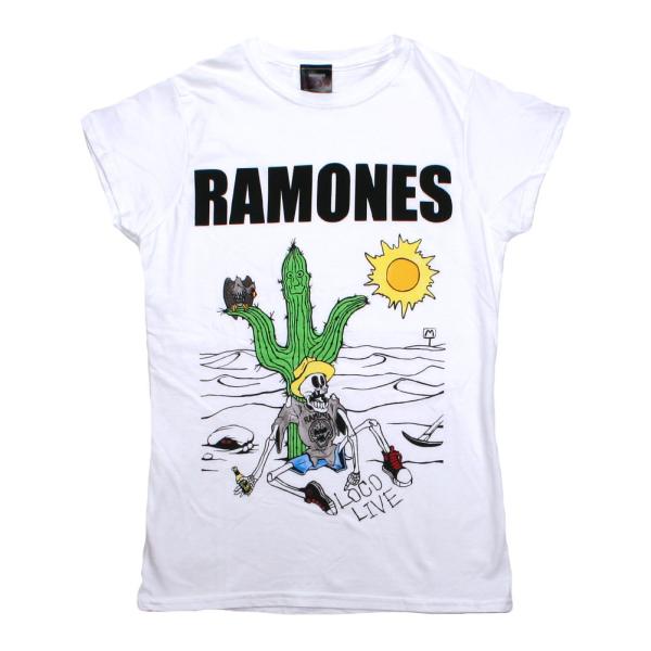 Ramones / Loco Live Tee (White) (Womens)