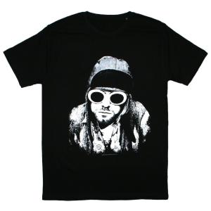 Kurt Cobain / Sunglasses Photo Tee 2 (Black)｜rudie