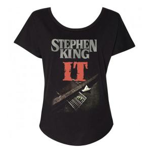 [Out of Print] Stephen King / It Womens Relaxed Fit Tee (Black)｜Rudie