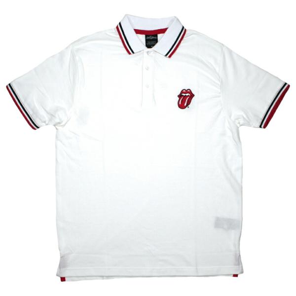 The Rolling Stones / Tongue Polo Shirt (White) - ザ...