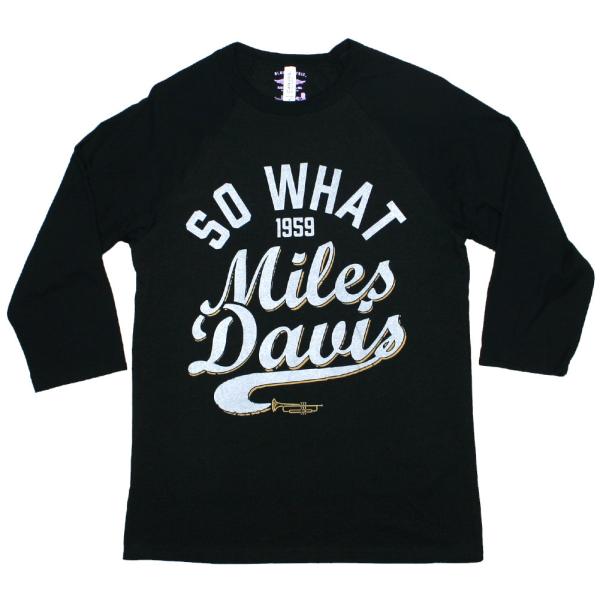 Miles Davis / So What Baseball Tee (Charcoal Grey/...