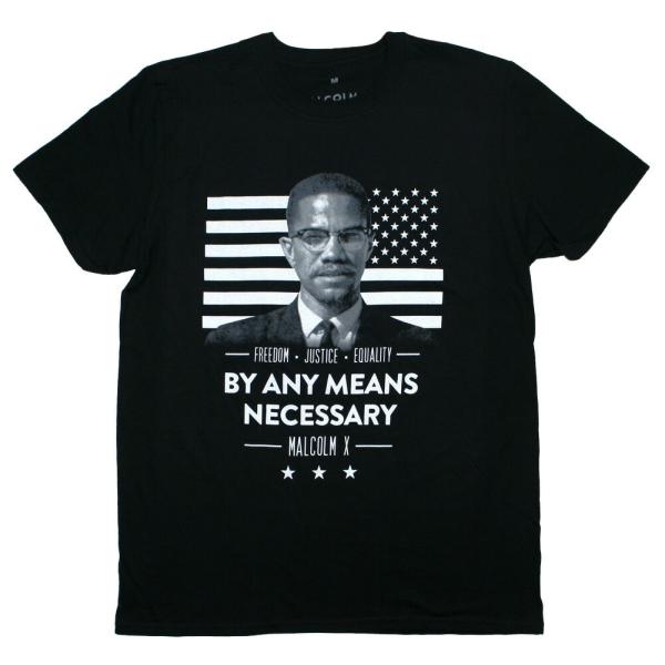 Malcolm X / By Any Means Necessary Tee (Black)