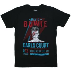 David Bowie / Earls Court '73 Eco Tee (Black) - デヴィッド・ボウイ Tシャツ