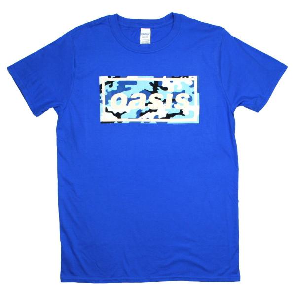 Oasis / Camo Logo Tee 2 (Blue) - オアシス Tシャツ