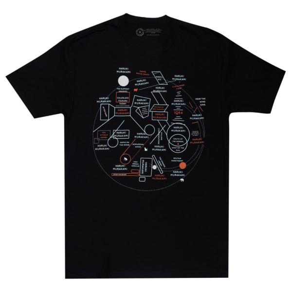 [Out of Print] 村上春樹 / Murakami Novels Map Tee (Bla...