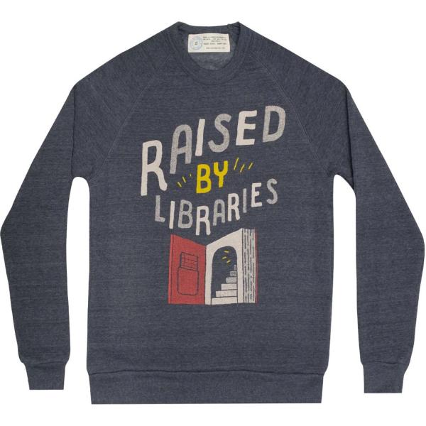 [Out of Print] Raised by Libraries Sweatshirt (Nav...