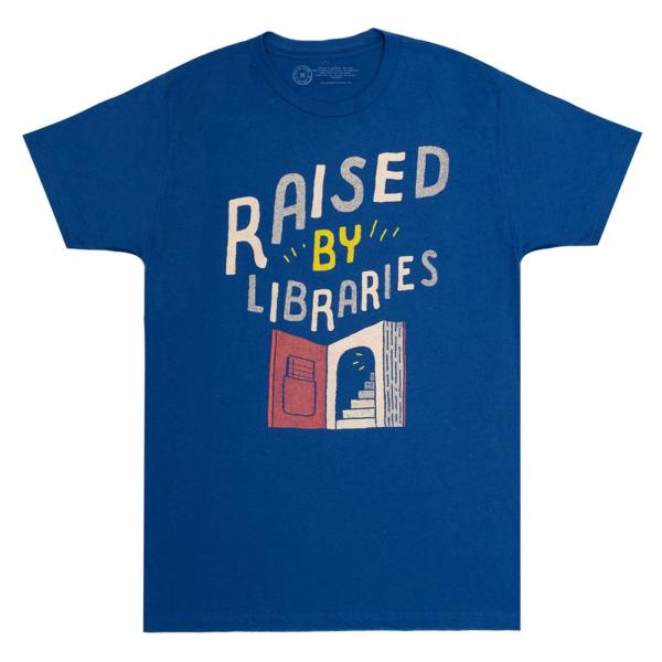 [Out of Print] Raised by Libraries Tee (Royal Blue...