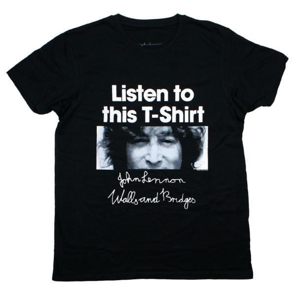 John Lennon / Listen To This T-Shirt Tee (Black) -...