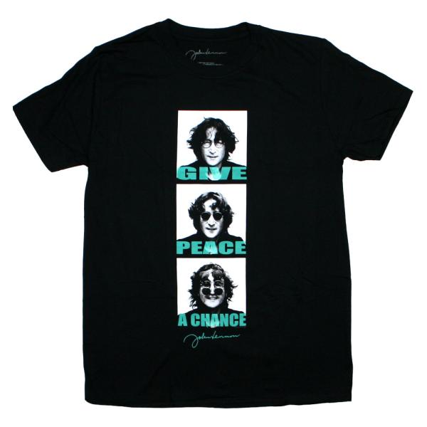 John Lennon / Give Peace A Chance Tee 3 (Black) - ...