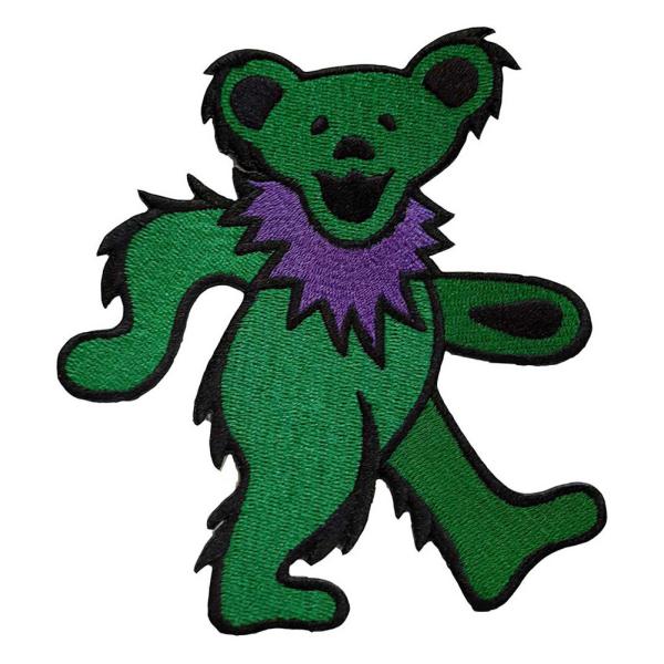 Grateful Dead / Dancing Bear Woven Patch (Green) -...