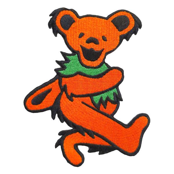 Grateful Dead / Dancing Bear Woven Patch (Orange) ...