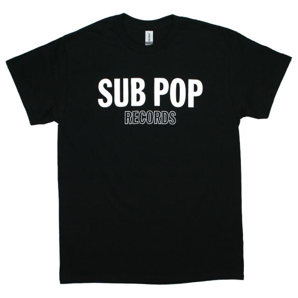 Sub Pop Records / Text Logo Tee 1 (Black) - サブ ポップ...