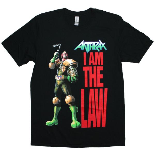 Anthrax / I Am The Law Tee (Black) - アンスラックス Tシャツ