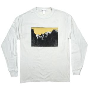 [Tom Killion] Yosemite Valley Long Sleeved Tee 1 (Beige) - トム・キリオン ロングスリーブ Tシャツ / ヨセミテ・ヴァレー｜rudie