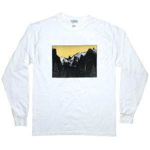 [Tom Killion] Yosemite Valley Long Sleeved Tee 2 (White) - トム・キリオン ロングスリーブ Tシャツ / ヨセミテ・ヴァレー｜rudie