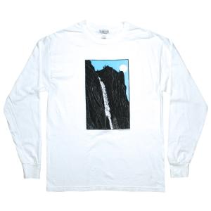 [Tom Killion] Upper Falls, Yosemite Long Sleeved Tee 2 (White) - トム・キリオン ロングスリーブ Tシャツ / アッパー・フォールズ、ヨセミテ｜rudie