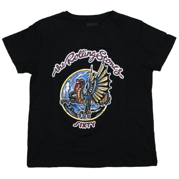 The Rolling Stones / Sixty Dragon Womens Tee (Blac...