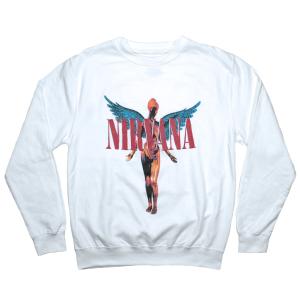 Nirvana / In Utero Sweatshirt (White) - ニルヴァーナ スウェット シャツ｜rudie