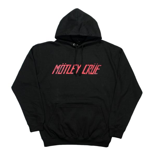 Motley Crue / Distressed Logo Hoodie (Black) - モトリ...