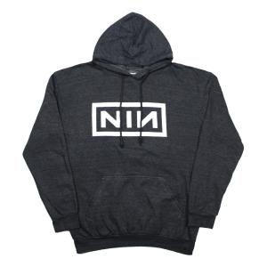 Nine Inch Nails / Classic Logo Hoodie 2 (Charcoal Grey) - ナイン・インチ・ネイルズ フード パーカ｜rudie